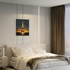 Olivine Eiffel Tower Wall Art, Paris Pictures Wall Decor, Black