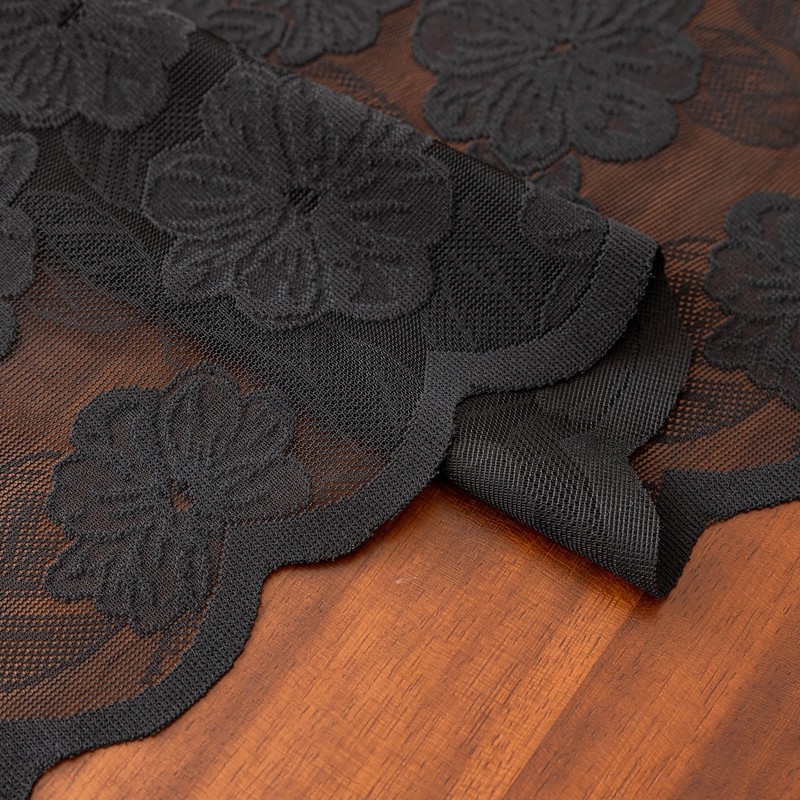 Jayla White Lace Tablecloth 60 X 120 Inches Rectangle Camellia