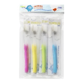Nimbus Microfine Nimby Toothbrush Microfine Extra Soft Sensitive Teeth Kids/ Travel 4 Pact