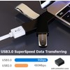 Black 3-Port Splitter Hub (2 USB 2.0 + 1 USB