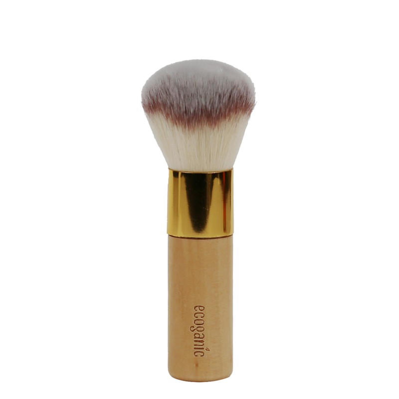 Ecoganic Kabuki Brush Fluffy Powder Brush for Loose Powder, Bronzer,