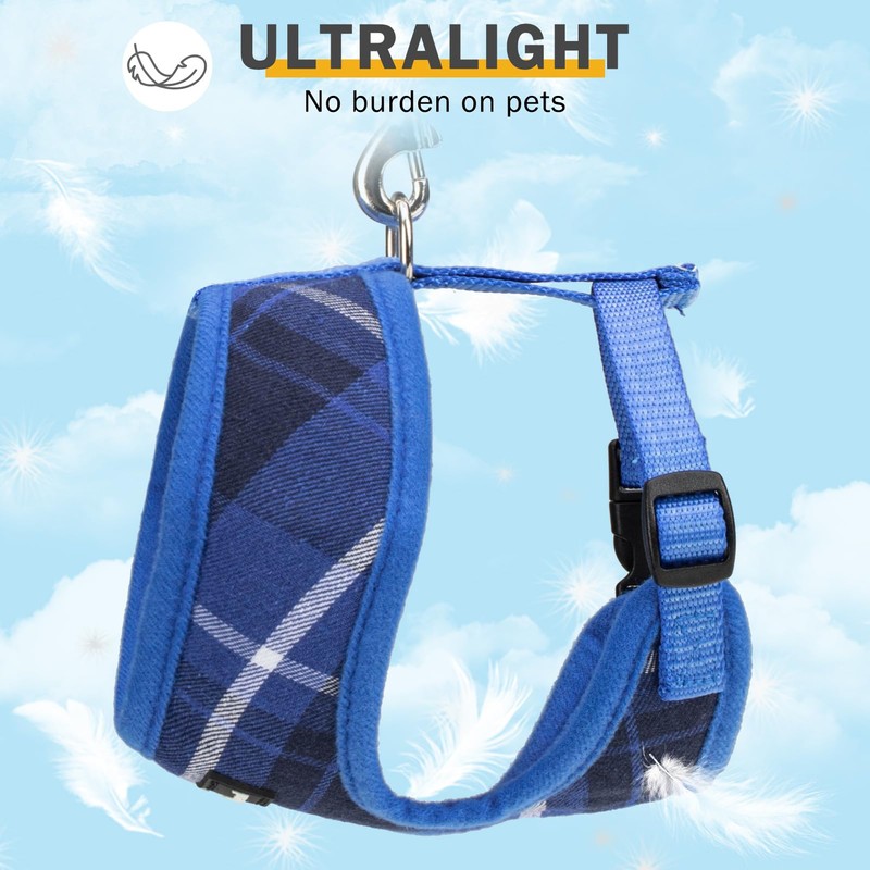 SCENEREAL Puppy Dog Harness with Leash Set for Small Medium