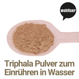 Wohltuer Organic Triphala Powder 1000 g - Contains Organic Amla, Organic Haritaki and Organic Bibhitaki Ground - Ayurvedic