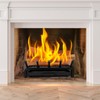 IGOHEALS Fireplace Grate 17 Inch- Wood Stove Fireplace Log Grates