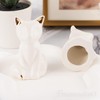 Framendino, 2 Pack Ceramic Toilet Bolt Caps Lovely Cat Decorative
