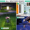 MXwcy 2 Pack Solar Lights Outdoor with Plant Stands -