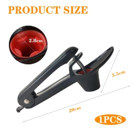 Black Cherry Pitter Stainless Steel, Cherry Stone Remover, Fruit Corer for Cherries and Fruits, Premium Portable Pitter Cherries, Cherry Pitter, Cherry Pitter and Fruit Pit Remover