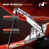 A-Premium Front Driver and Passenger Hood Hinges Compatible with Ford