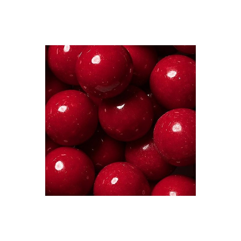 60 Pcs Red Candy Gumballs 1-inch (1 lb)