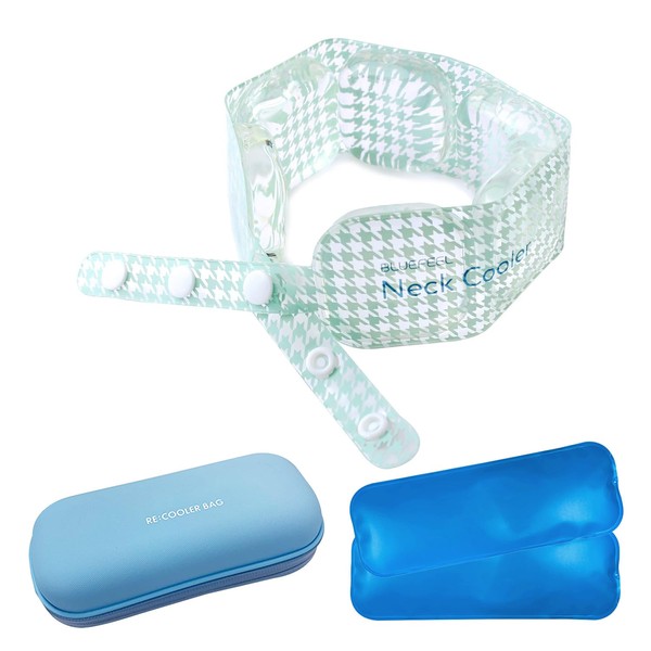BLUEFEEL BLF25131set Ice Neck Cooler, Wide & Re-cooling Bag Set,