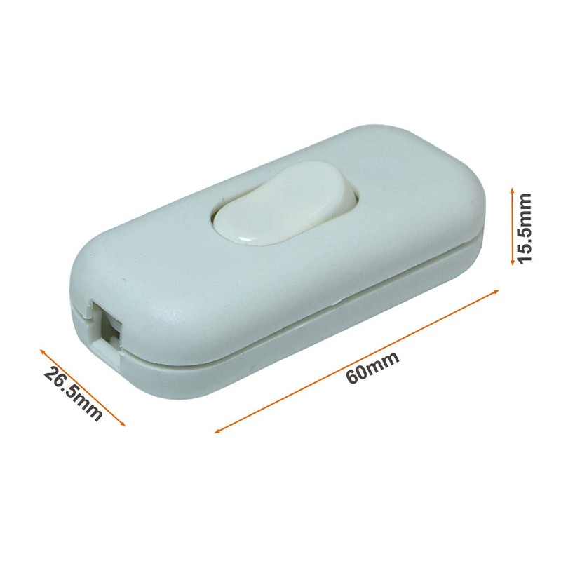 Cord Switch AC 250V 6A On/Off Rocker Switch Table Lamp