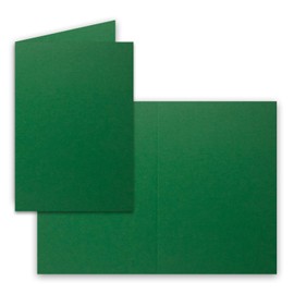 Card pack DIN B6, dark red/dark green, folding cards with fold B6-12 x 16.9 cm and envelopes, 12.4 x 17.5 cm, ideal for Christmas, greeting cards and invitations. 20 Sets Rot Grün
