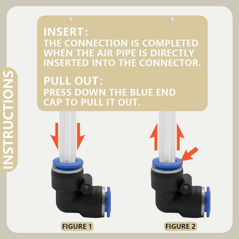 Bwintech 10 Pcs 6mm 90 Degree Elbow Push in Connect