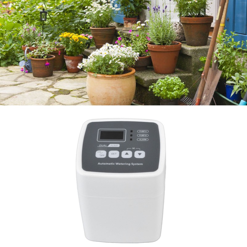 Smart Irrigation Timer Double Pump Automatic Watering Controller Garden Water