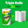 Bounty Toallas de papel de hoja completa, color blanco, 2
