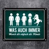 Wasch dir einfach die Hände Metal Sign Toilet Hygiene Toilet