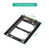 Dual Msata SSD to 2.5inch SATA III Adapter 6Gbps Supports