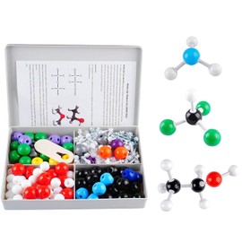 Molecular Model of Chemistry, 240 Pieces Basic Biochemical Structure Building Kit, Organic Molecules Set for Teachers, Students, Scientists, Chemistry Class of Poweka
