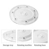 STFRBTH 2PCS 6 Inch Round Rotating Organizer, Clear Turntable Plate