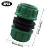 REBECASKYENS 8 Pcs Green Plastic Hose Pipe Quick Connectors, Fittings