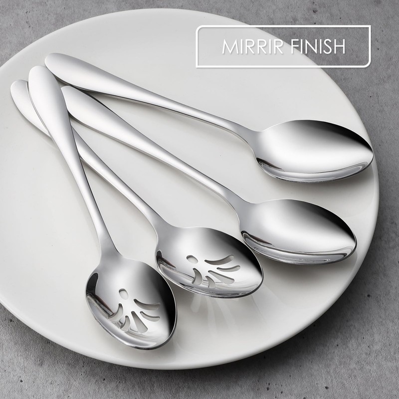 E-far 4-Piece Serving Set - Includes 2 Spoons and 2