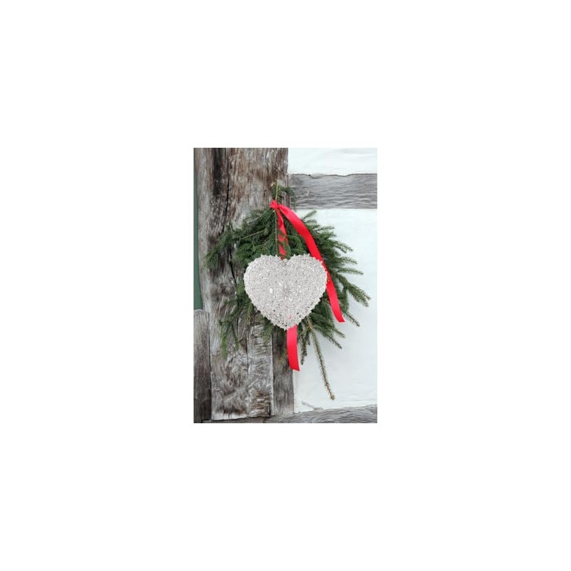 CF Collection Engraved Heart Christmas Tree Ornament [Pack of 1]