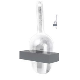 Magnetic ice Scoop Holder for Ge Opal Nugget ice Makers,for Ge Opal Nugget 2.0 Perfectly Magnetic ice & ice Maker 1.0 Scoop Holder(Bracket only) (Gray)