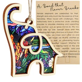 Elephant Gifts for Women, Friendship Best Friend Birthday Gifts, Elephant Decor Unique, Willow Tree Friendship Figurines Bestie