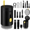 Angoily 1set Electronic Device Cleaning Kit for Laptops Cameras Keyboards Earbuds Gentle Tools for Dust Dirt Removal Compact Storage Organizing Case