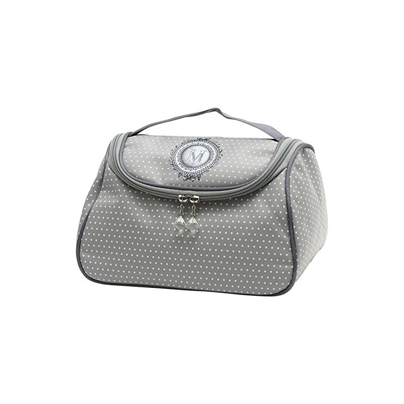 Mathilde M - Large Travel Toiletry Bag Cosmetic Case (Perle)