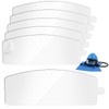 Kingdder 5 Pcs Sandblasting Hood Replacement Outer Lens Air Feed