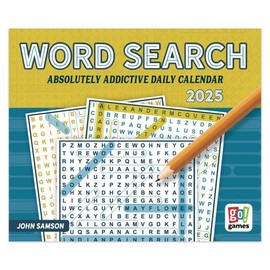 Calendar Ink, Word Search 2025 Desk Calendar