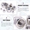 Swpeet 170Pcs 304 Stainless Steel Serrated Metric Acorn Cap Nuts