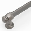 4361-128-GPH-10-5-1/16 Inch Center to Center Arched Square Cabinet Pull, Graphite