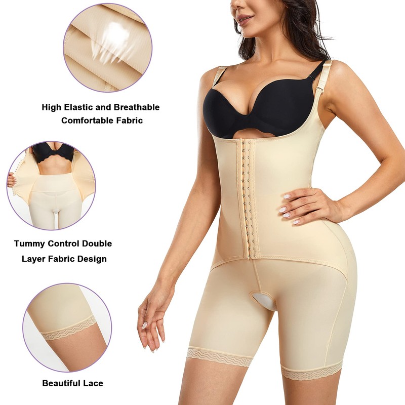 YERKOAD Shaper Bodysuit for Women High Waist Tummy Control Shapewear