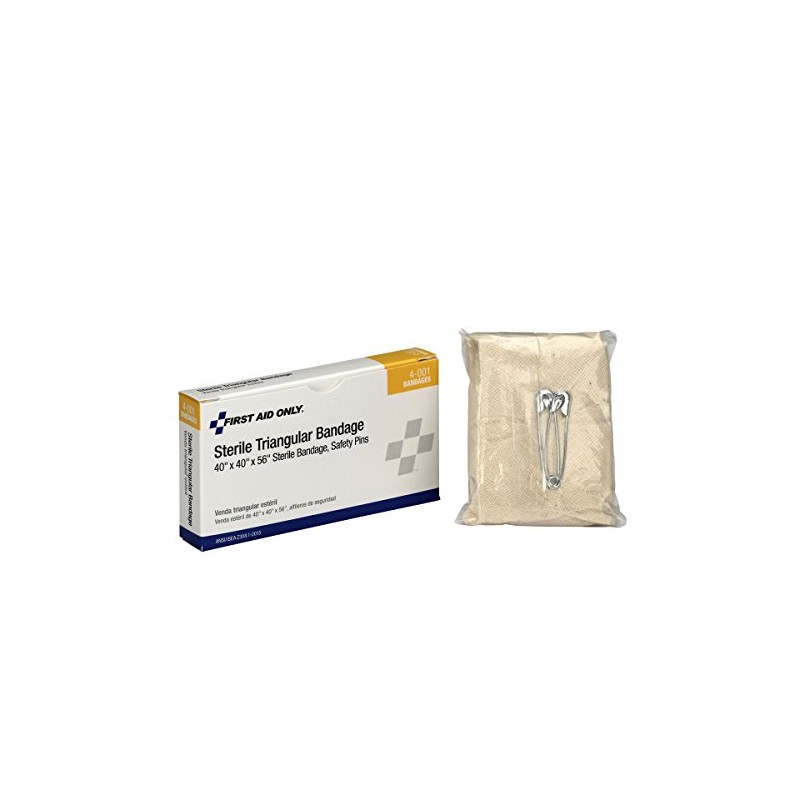 First Aid Only 4-001 Large Sterile Triangular Bandage, 40 x
