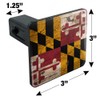 GRAPHICS & MORE Rustic Distressed Maryland State Flag Tow Trailer