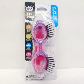 Aqua Leisure Eye Pop La De Da Swim Goggles 6+ Child Size Lashes Blocks UV Rays