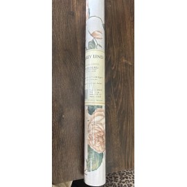 Carey Lind Double Roll Carey Lind VTG Wallpaper Floral Crackle Background, Retail $89/roll