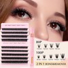 Parriparri Eyelash Extension with Bond and Remover 80D+100D Fluffy Individual