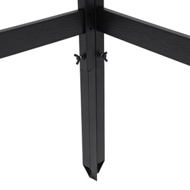 LIAPDG Black Air Conditioner Fence, Floor-Mounted Outdoor Air Conditioner Fence Air Conditioner Cage Hide AC Unit Outside Air Conditioner Screen for Outside Units Privacy Fence Panel Trash Can Fence