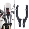 1 Pair Motorcycle Windshield Windscreen Adjusters Kit, CNC Aluminum Alloy