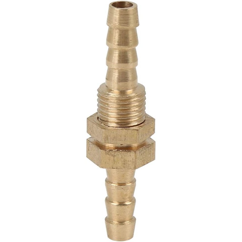 6mm Brass Hose Barb Fitting Connector Coupler for Joiner Air