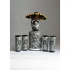 Tequila Decanter Set, Liquor Decanter with Shot Glasses and Mexican