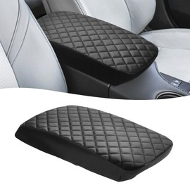 KBH Center Console Cover for Toyota Avalon 2013 2014 2015 2016 2017 2018, Vinyl Leather Trim, Car Armrest Cushion Pad Protector, Anti-Scratch, Black