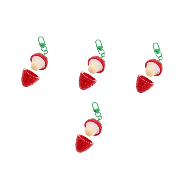 NOLITOY Moisturizing Lip Care Cream Compact Strawberry Dryness Repair for