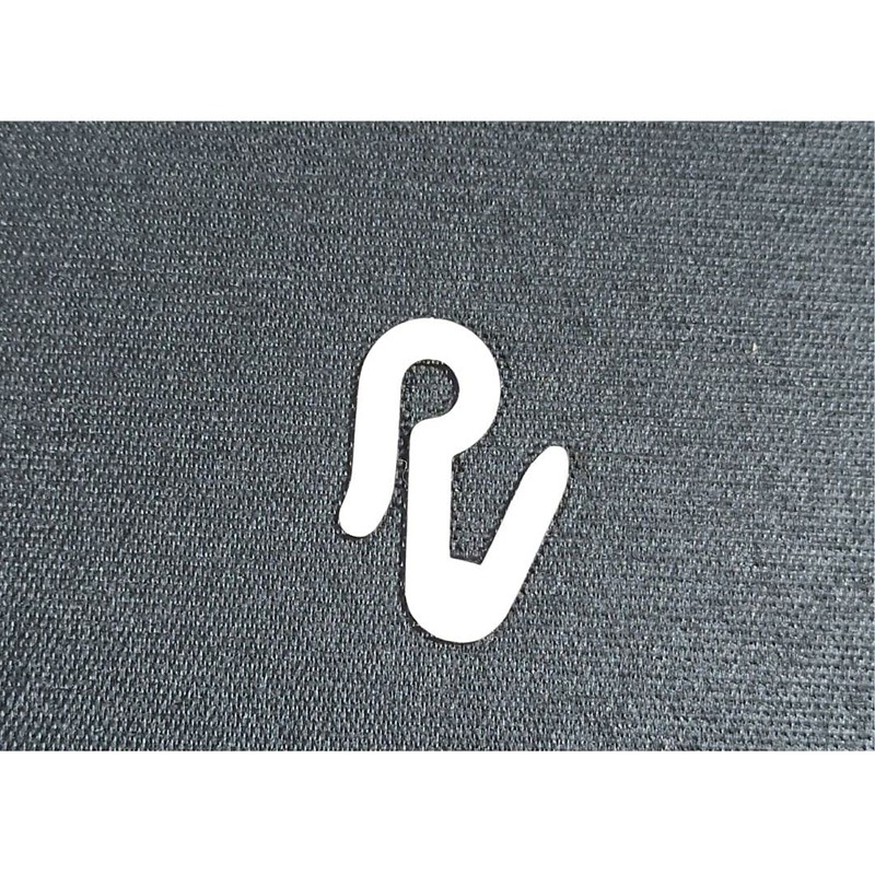 FAPBADRI Hook for Curtain Channel/CurtainTrack, Material - Plastic, 100 Pieces