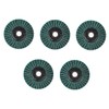VILLFUL 5pcs Green Polishing Grinding Wheel for Quick Cleaning and