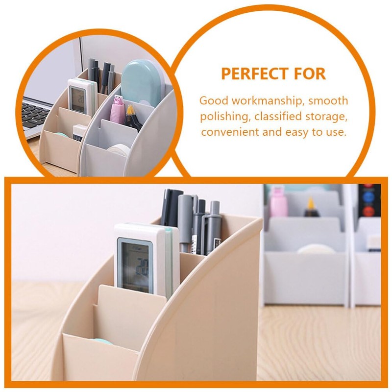 Operitacx 2Pcs plastic organizers white kitchen table desktop makeup organizer