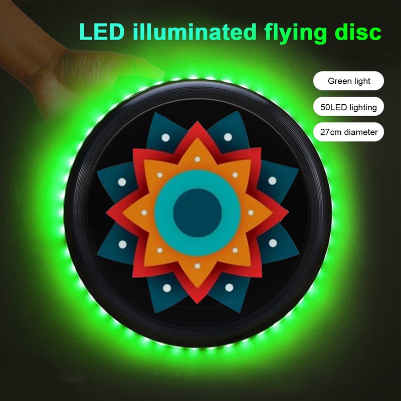 LED Light Up Adult Flying Disc with Light Strip Luminous